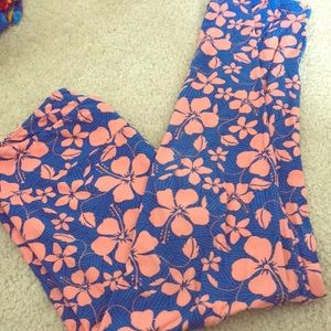 LuLaRoe Vacation Floral Leggings